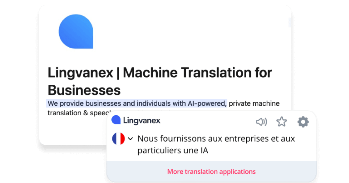Translator For Safari Lingvanex