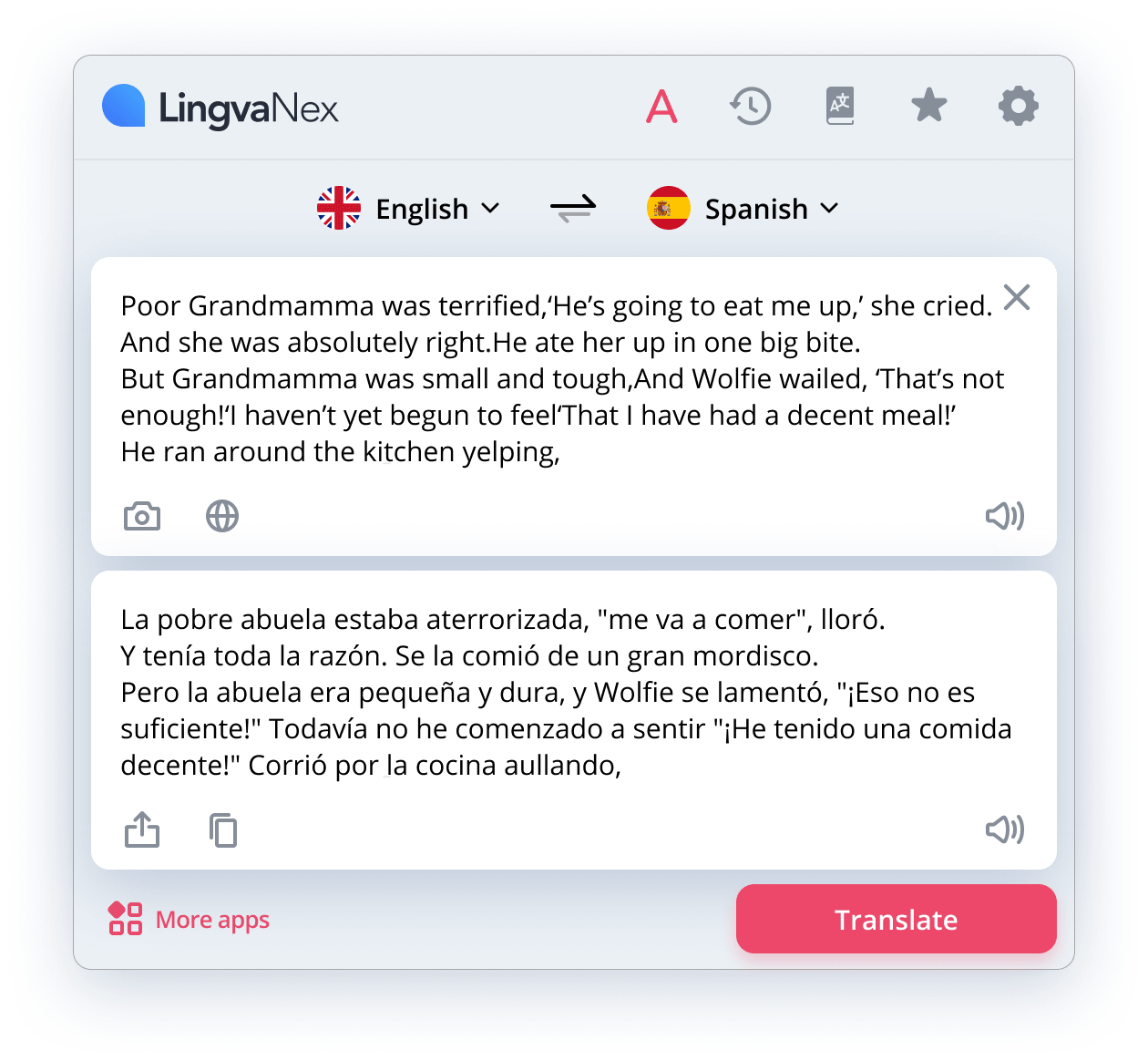 Chrome Extension for Translate Lingvanex Translation Tool Google