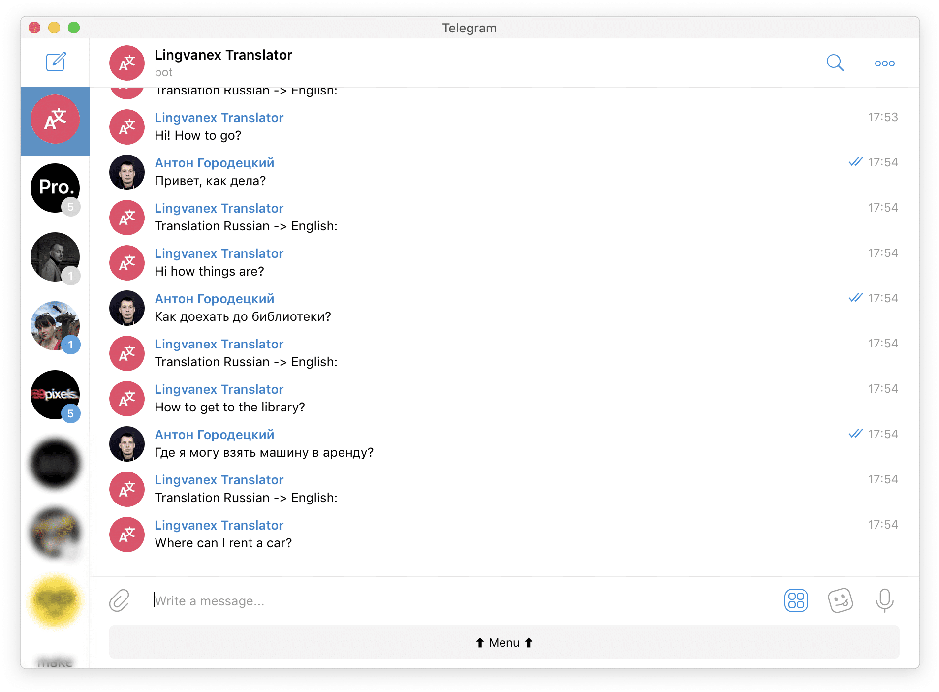 Bot language
